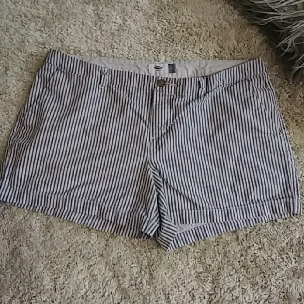 Old Navy Blue and white striped Shorts - 14
